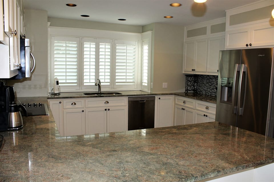 Granite countertops, stainless appliances & lots of space for cooking