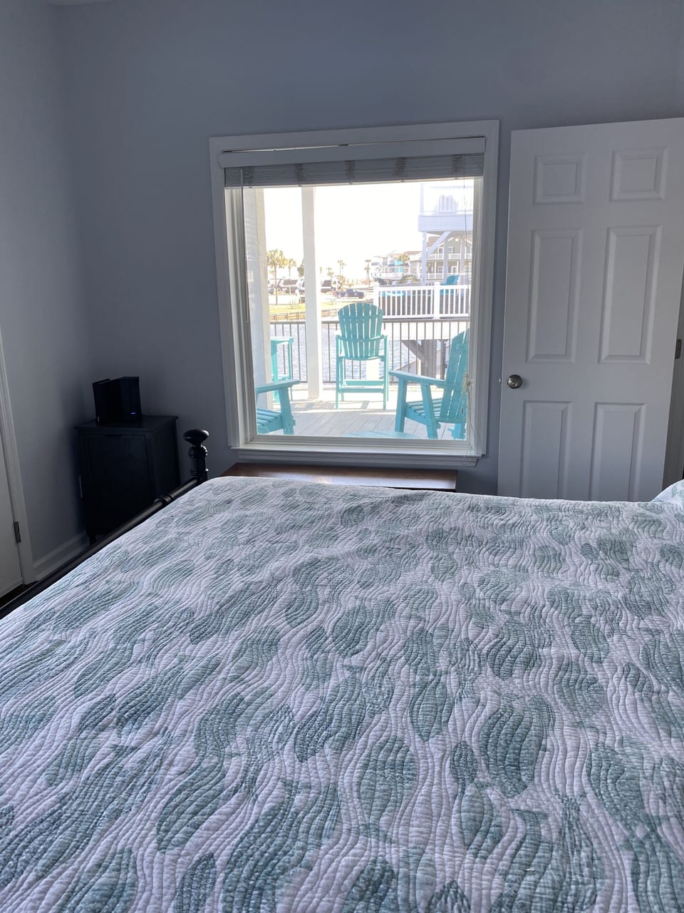 Master bedroom with king bed. Beautiful Amish closet (not pictured).