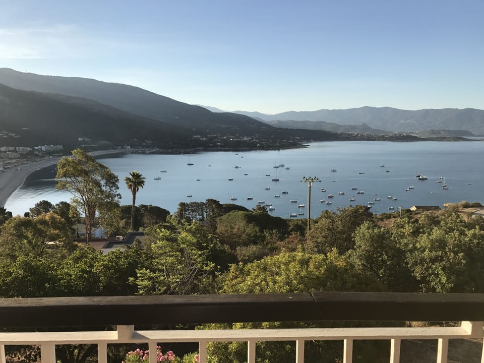 View of Sagone Bay from the terrace