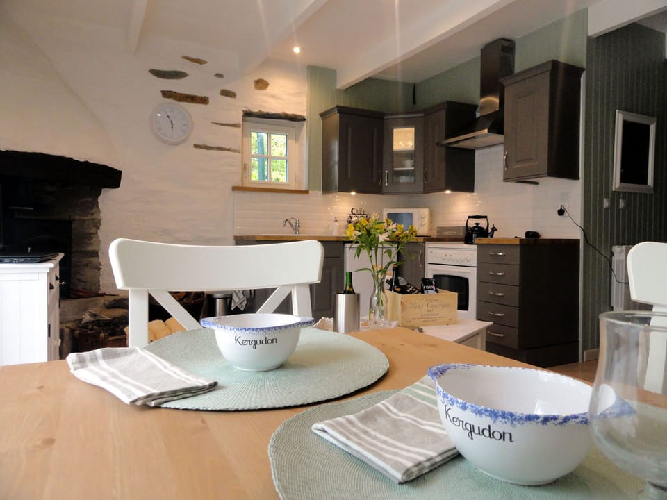 Hayloft's dining and living space
