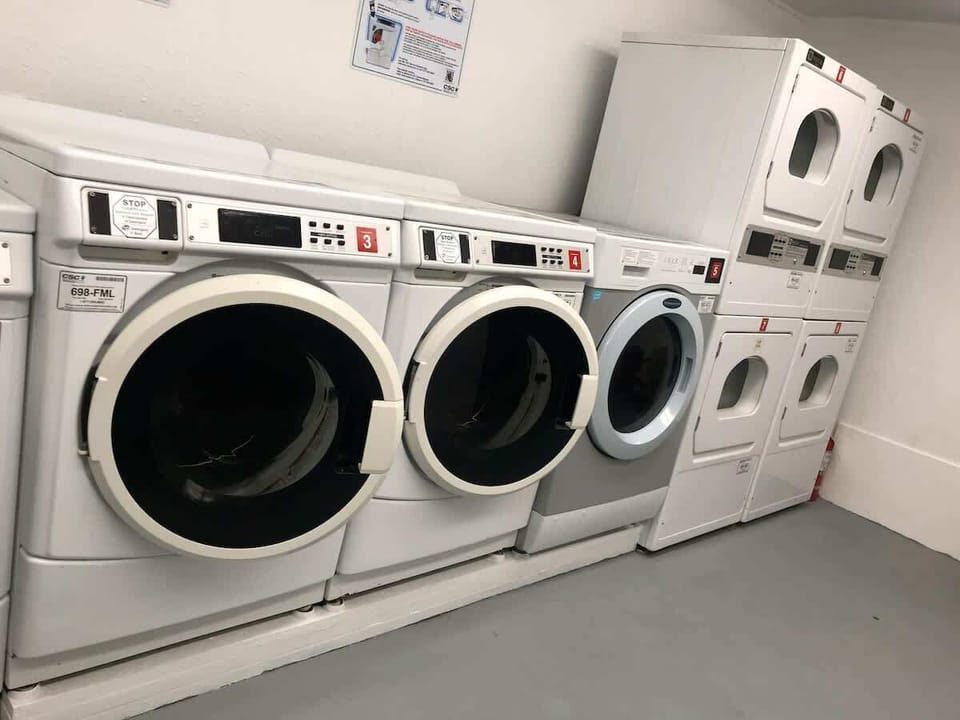 Washers and dryers are available to use