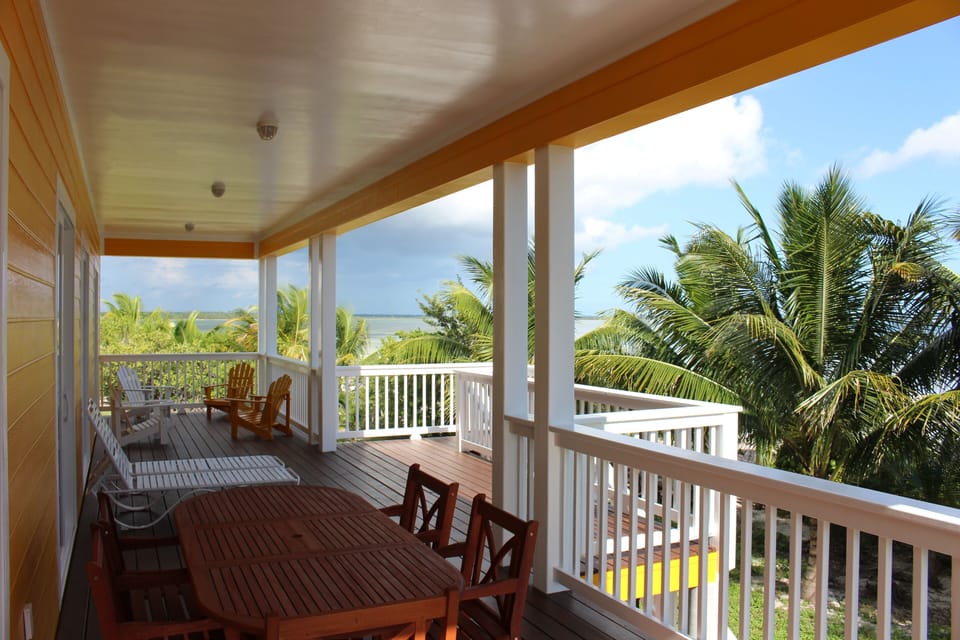 50' covered deck for relaxing, dining and enjoying the views.