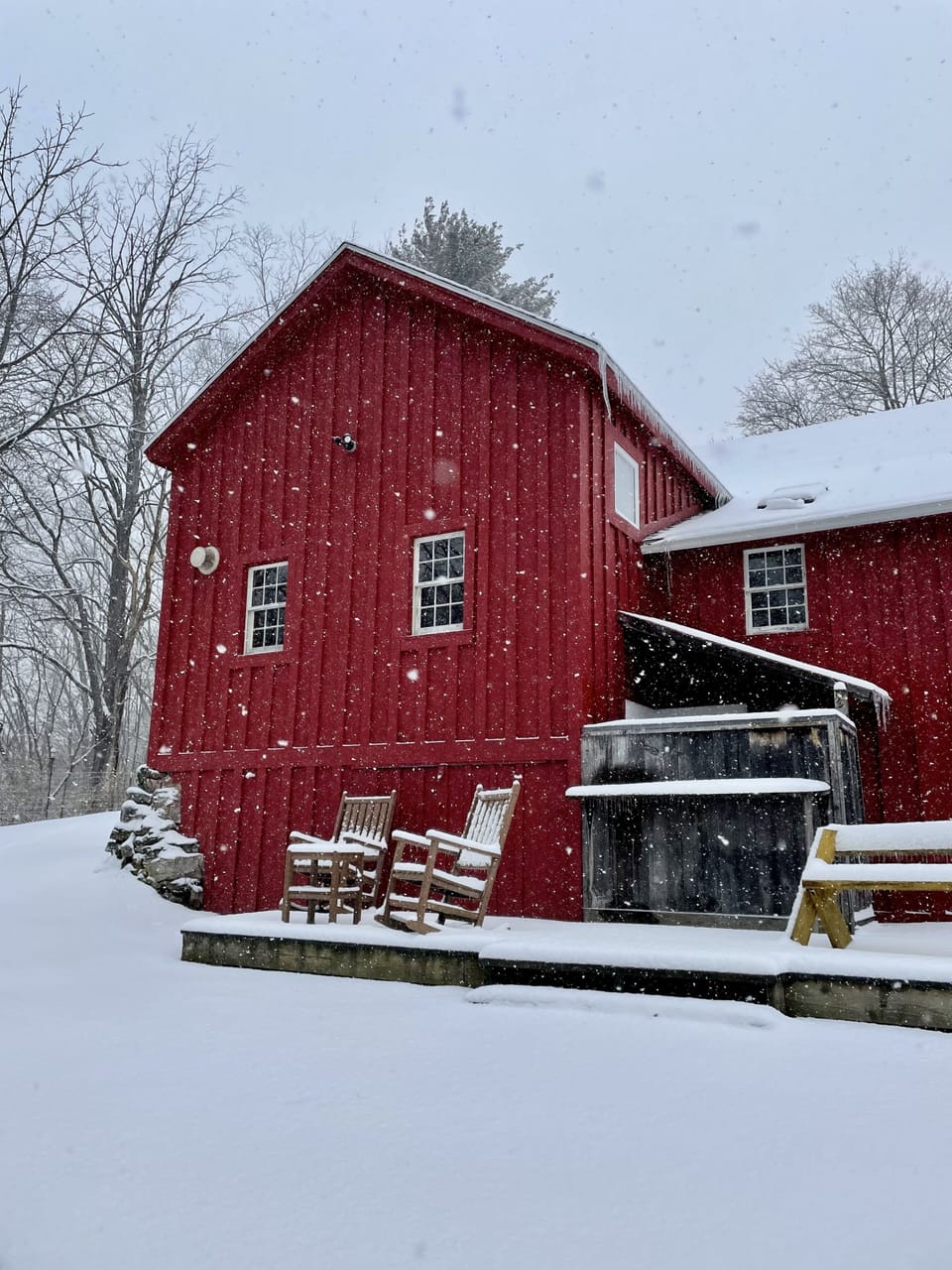 Backside of barn