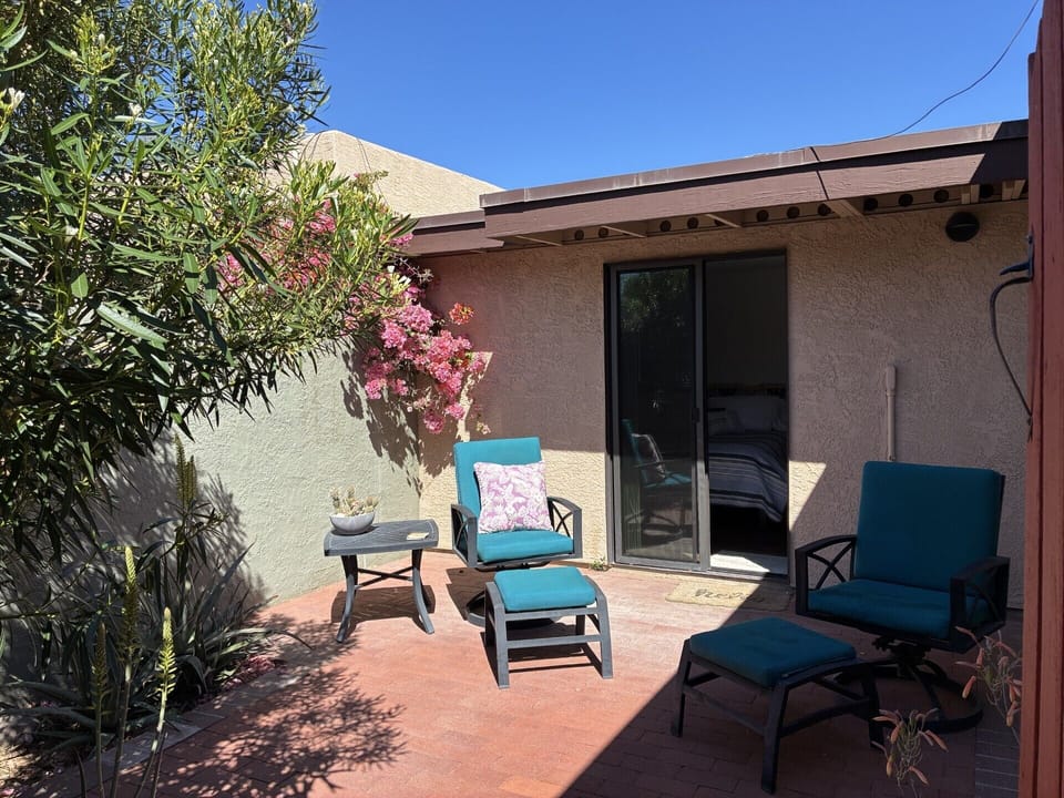 Back patio.