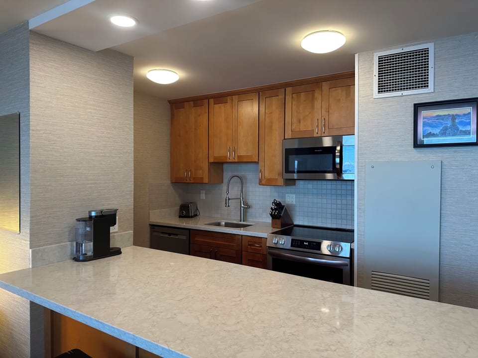 New cabinets and countertops