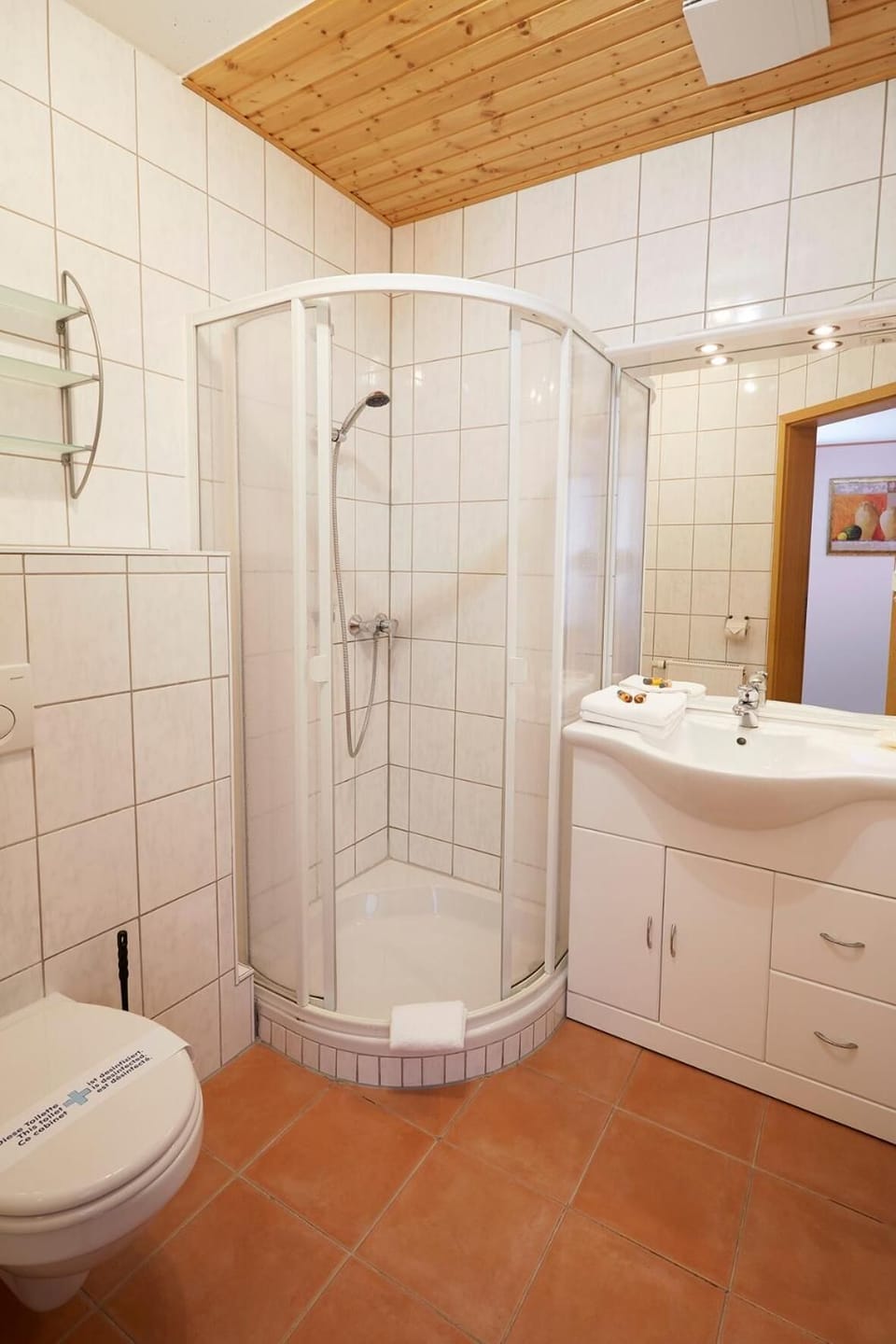 Shower, towels