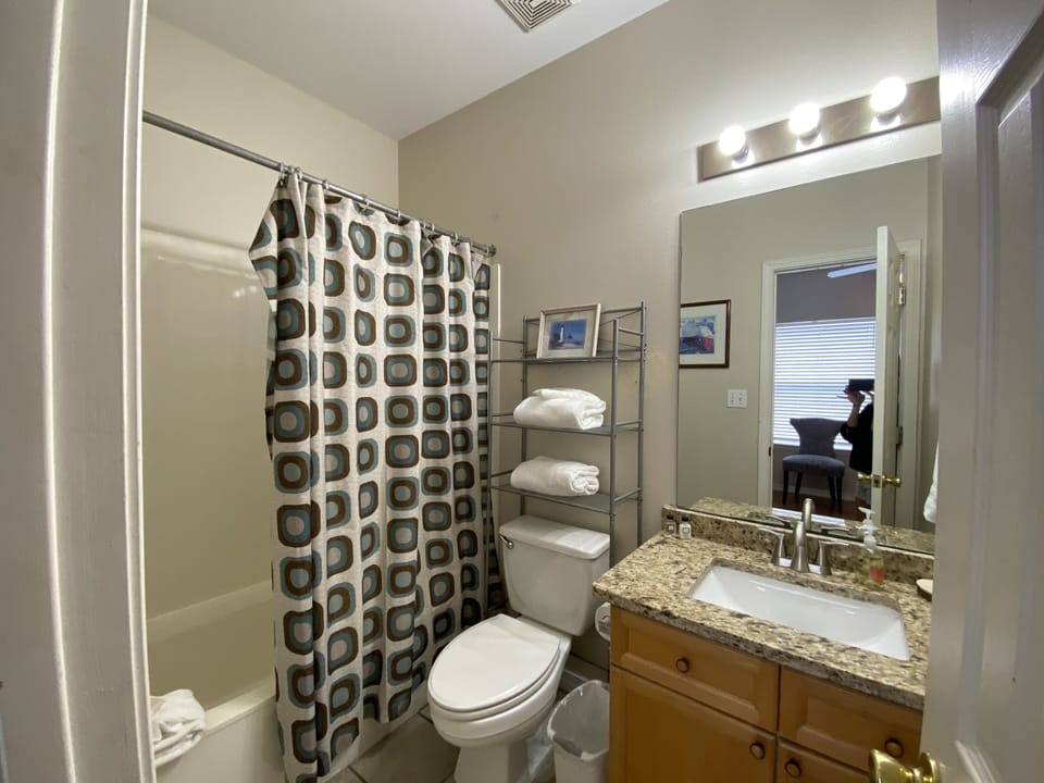 Our third full bathroom is located next to the bunk room for easy access!