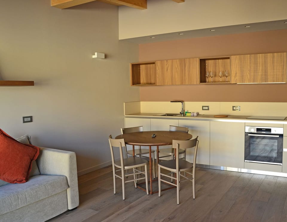 Superior Apartment, 1 Bedroom, Courtyard View | Living area | Flat-screen TV