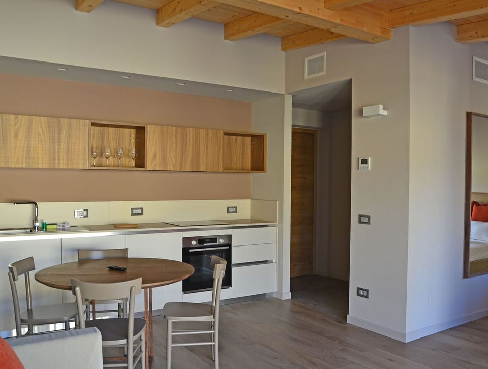 Superior Apartment, 1 Bedroom, Courtyard View | Private kitchenette | Full-size fridge, stovetop, electric kettle, cookware/dishes/utensils