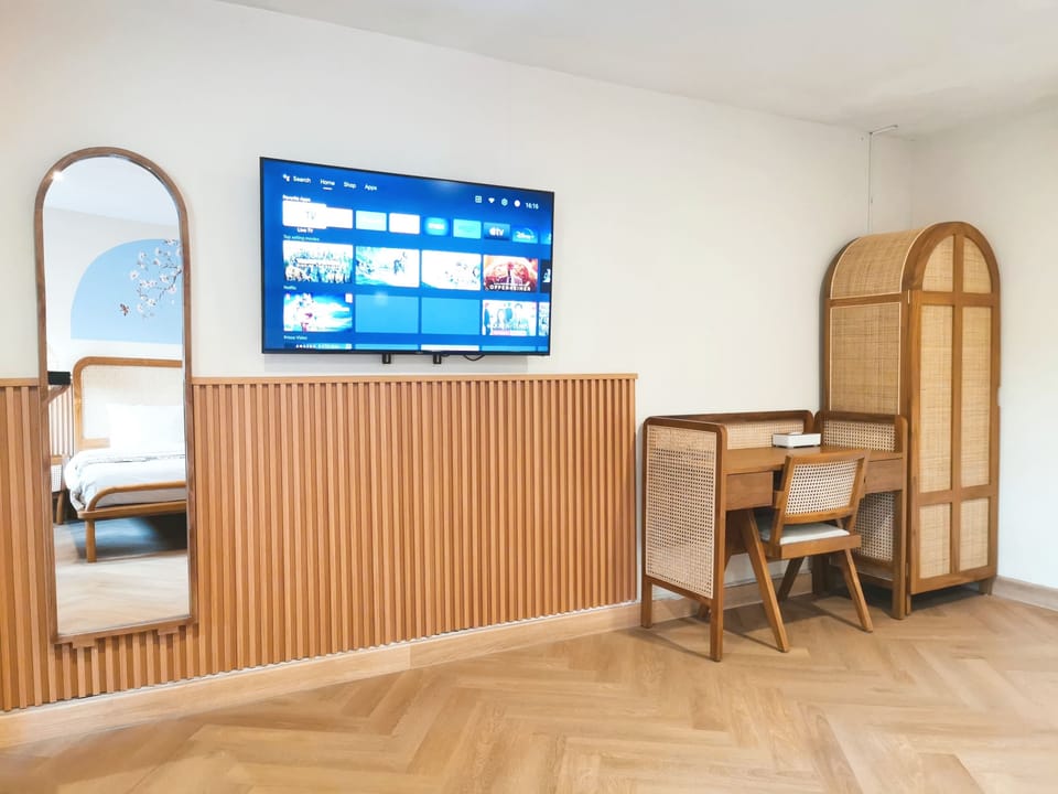 Bedroom - TV (Netflix, YouTube, TV Cable), study/working desk and wardrobe