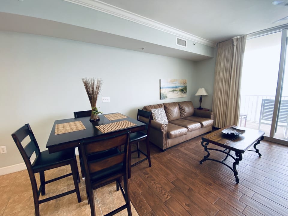 Kick back and relax in our open living area with balcony access!