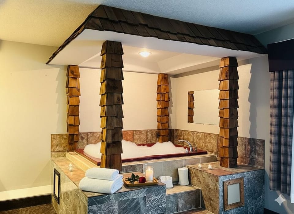 Suite, 1 King Bed, Non Smoking, Jetted Tub | In-room safe, desk, laptop workspace, iron/ironing board