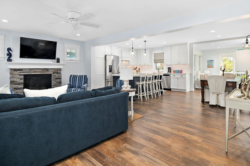The open floor plan creates a fun environment.