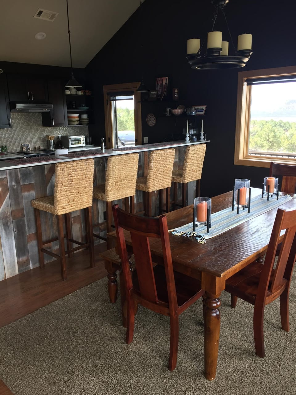 Dining room open to kitchen