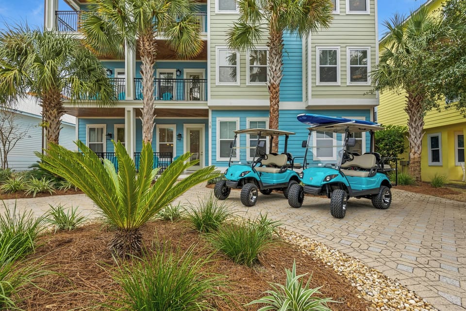 Enjoy two included golf carts and paddle boards with your stay!