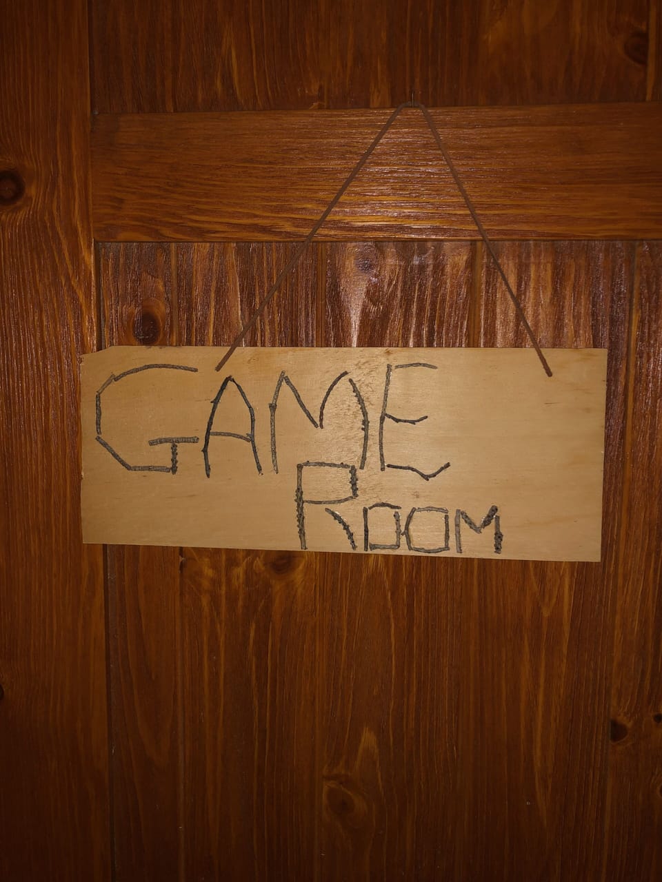 Lowest level game room.