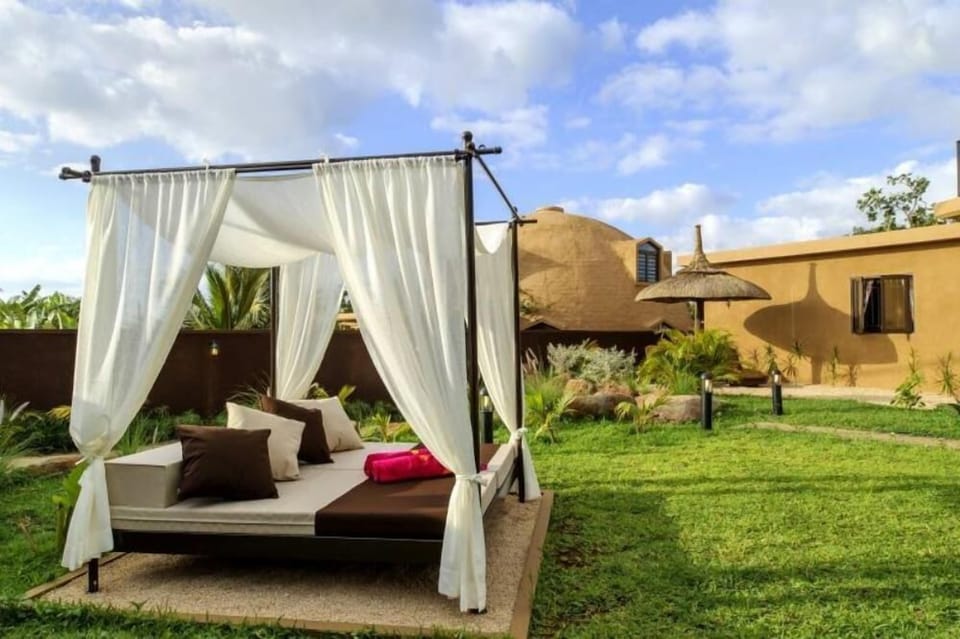 Garden bed & sunloungers