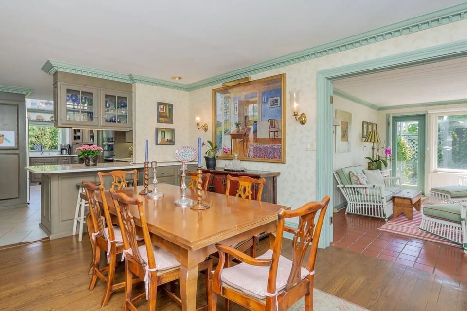 Dining room and sun room
