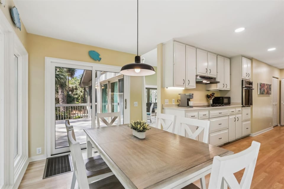 Dining Area and Kitchen at 7 Laughing Gull