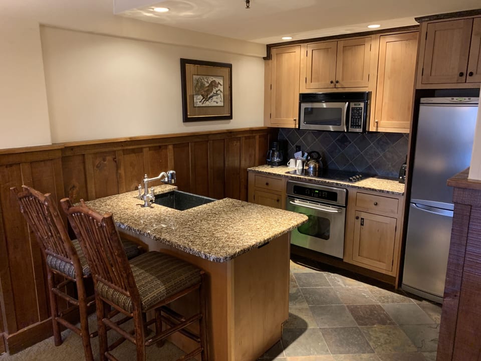 Kitchen with Island in the 2 Bedroom with all the essentials