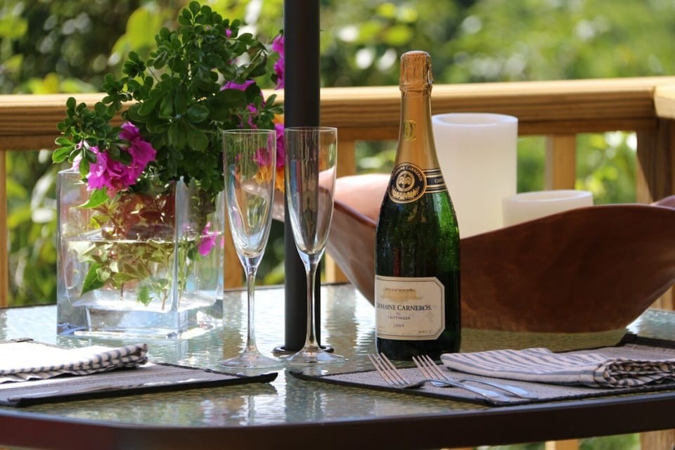 Chef Ted can customize gourmet meals in the villa