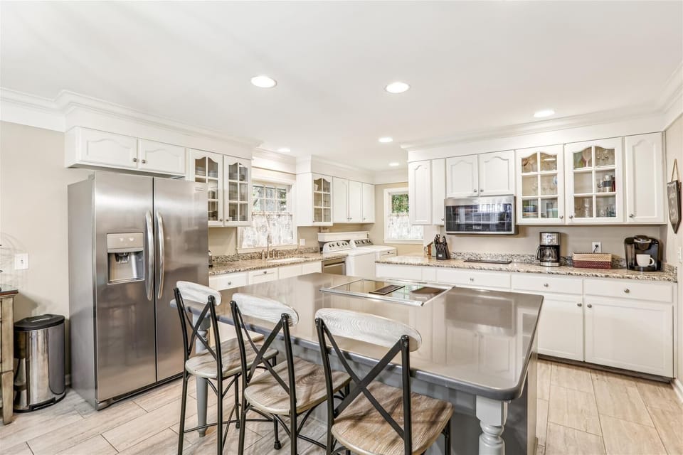 Updated Kitchen with Island at 4 Greenwood Court