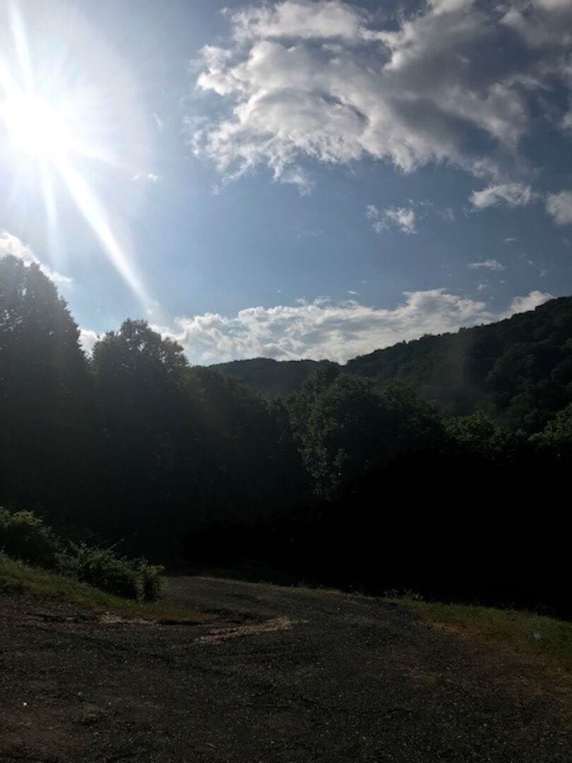 iew from Road to cabin