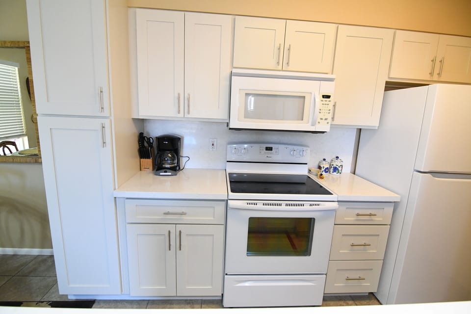 upgraded kitchen with large pantry