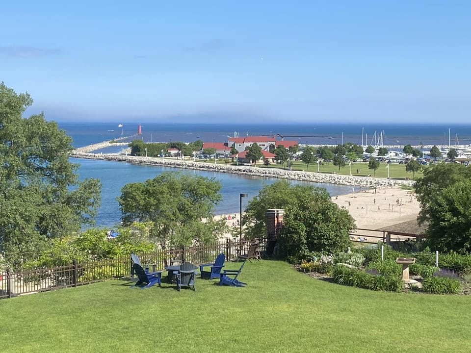 The view from the master bedroom balcony