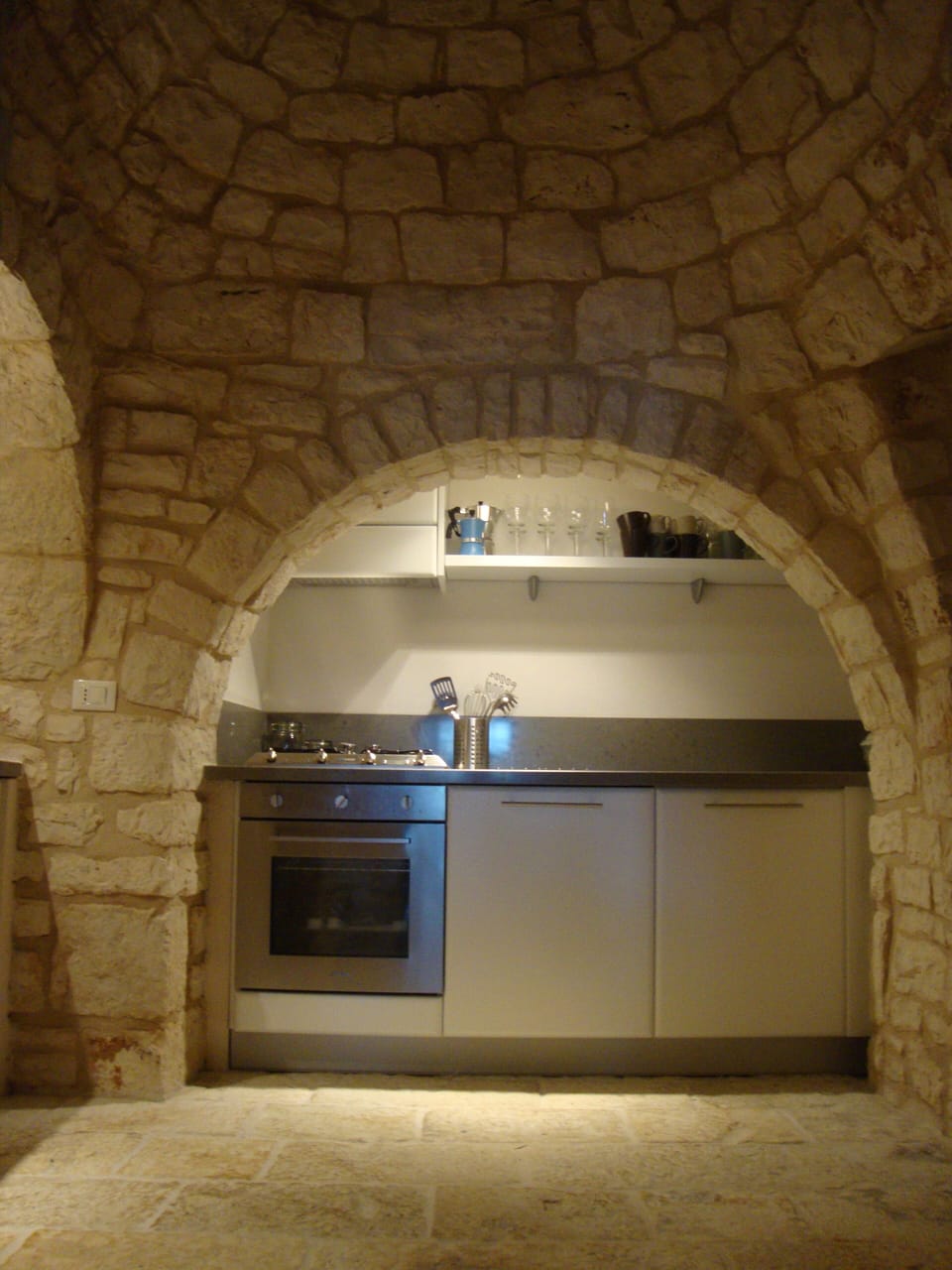 Kitchen - quaintest you will likely ever cook in, located in its own trulli cone