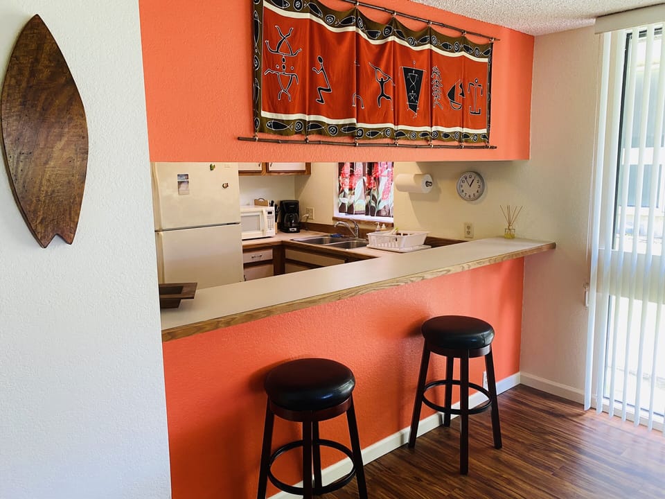 Bar counter for extra seating 
