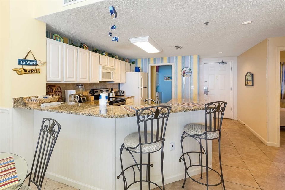 kitchen view from dining table