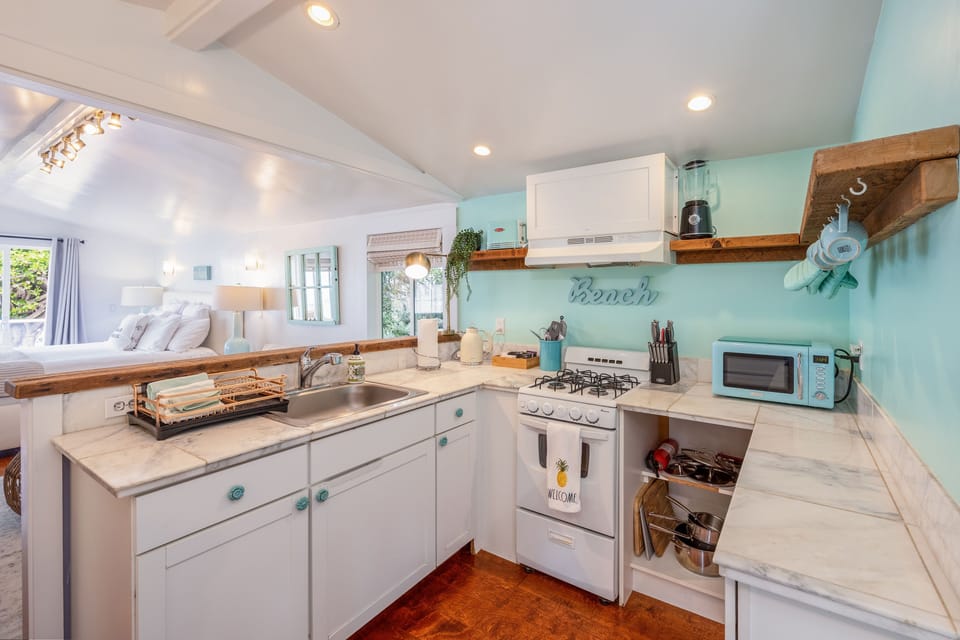Fully stocked kitchen