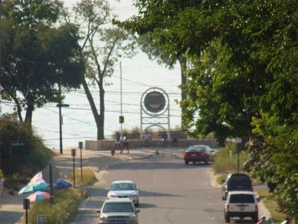 Park Street looking west toward Silver Beach