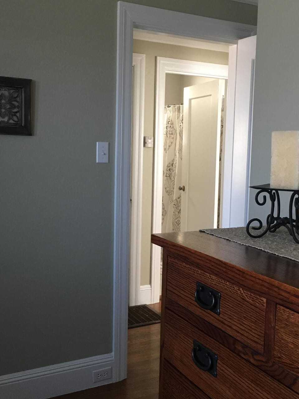 Master with bathroom across the hall. 
