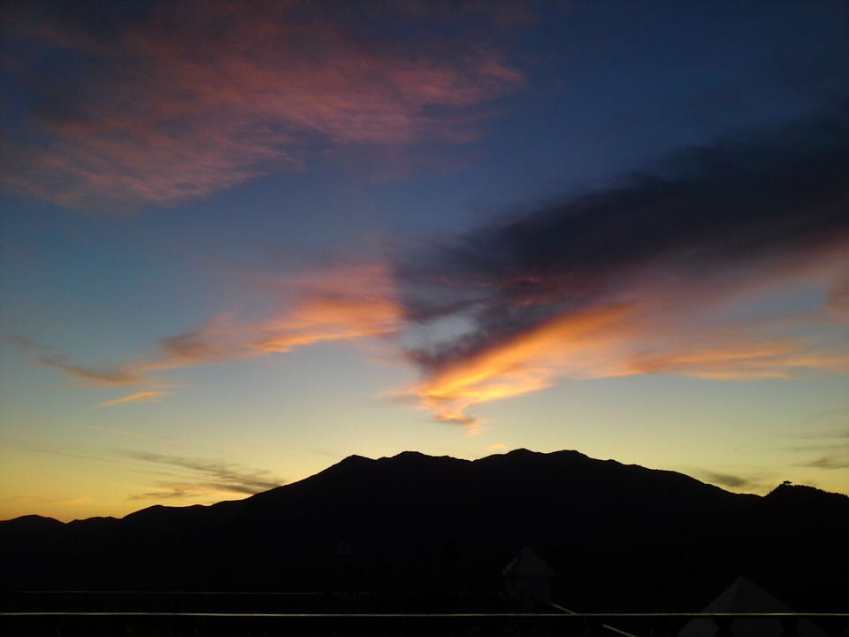 Another glorious sunset - view from villa