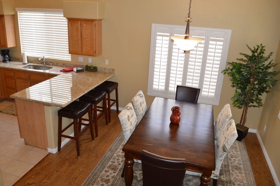 Kitchen and dining room