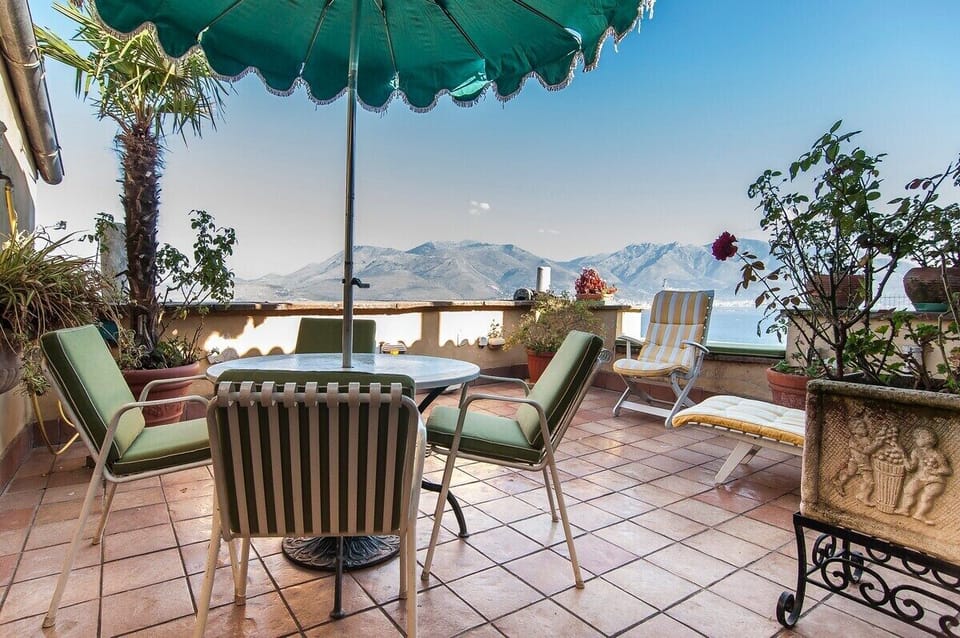 The amazing view from the terrace