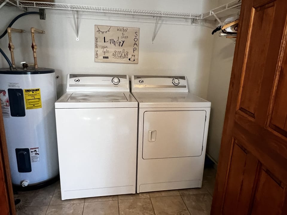 Washer and dryer