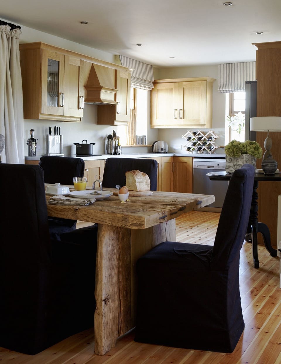 Dining area and kitchen
