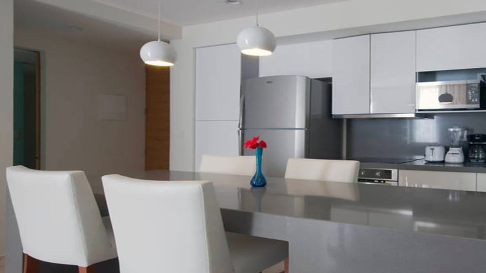 View of the Kitchen-Dinning Room from the Living Room