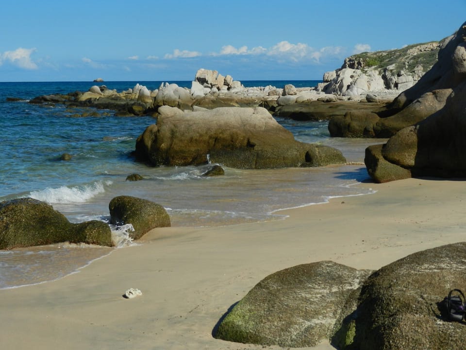 Arbolitos Beach--a 10 minute drive away; snorkel or swim