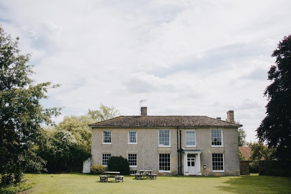 Back of Elms Farmhouse and Garden