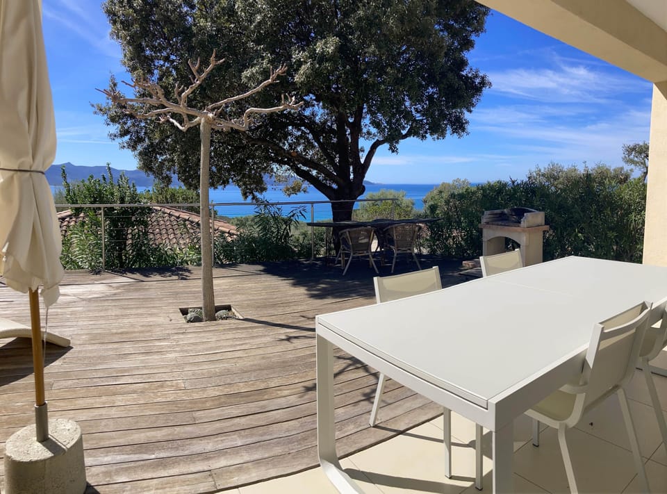 Grande Villa A - Terrasse 2024 vue - Résidence Ogliastrello - Olmeto 2024
