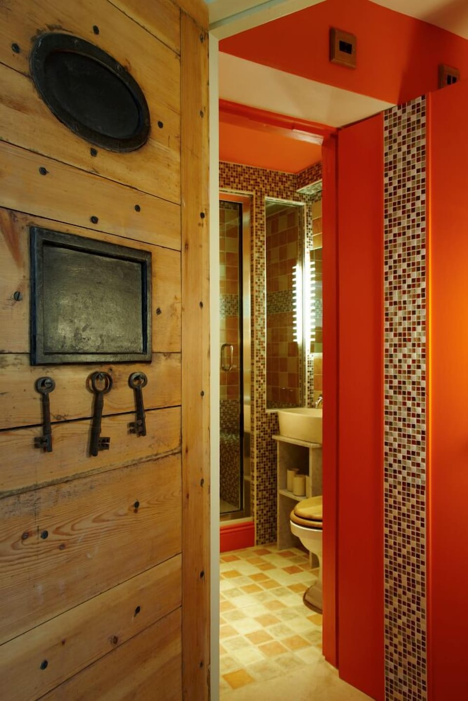 1880 Cell Door from Winchester...entrance to the Hammam style shower