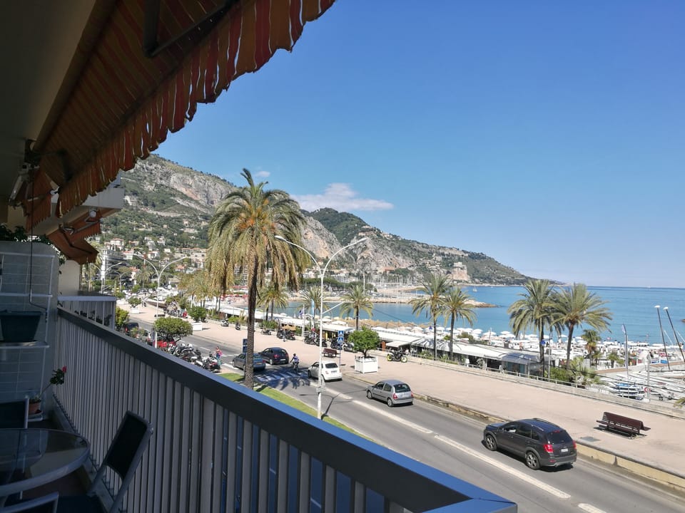 Sea view with Italian border in sight