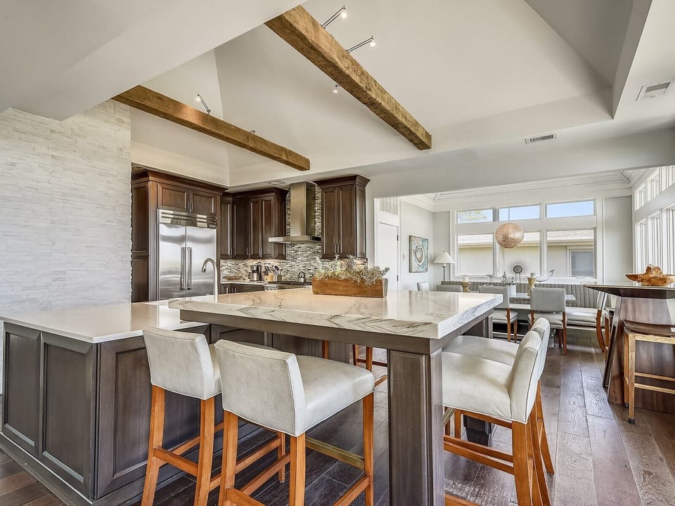 Plenty of Seating in Kitchen and Dining Area at 18 Brigantine
