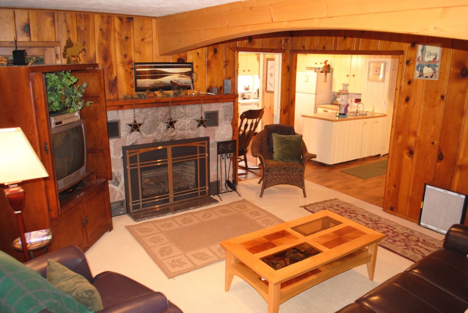 just steps to the kitchen.