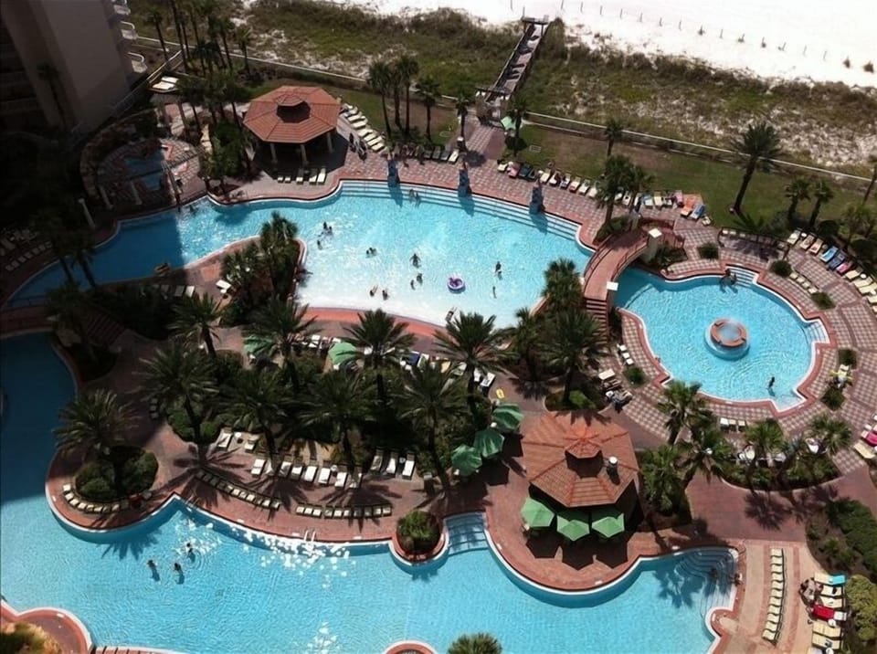 Actual view of pool from balcony