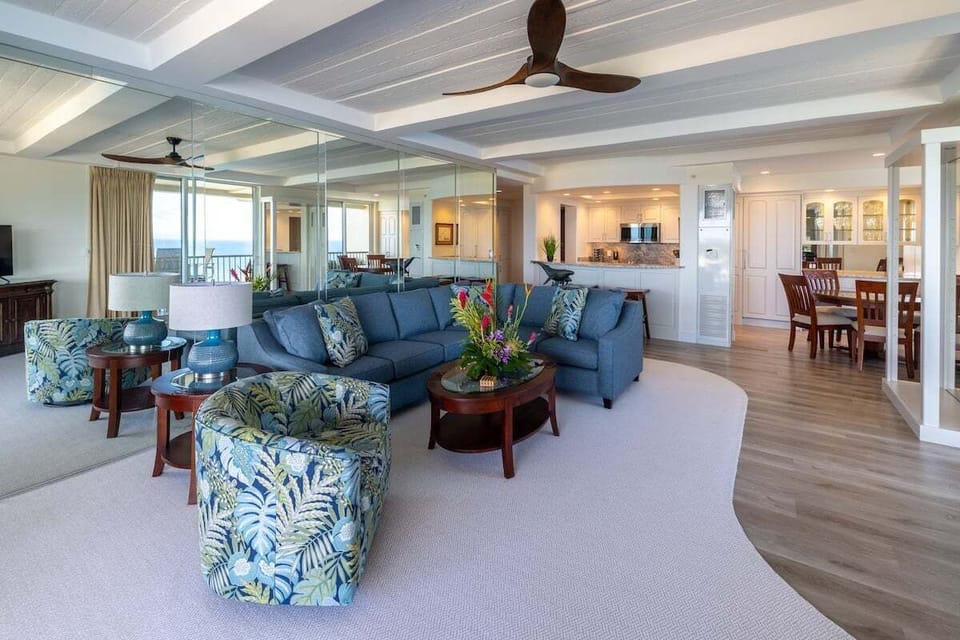 High-quality furnishings and decor keep a casual island vibe
